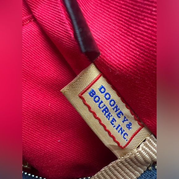 Project Bag Dooney & Bourke Navy and Yellow Shoulder Bag - Picture 9 of 16